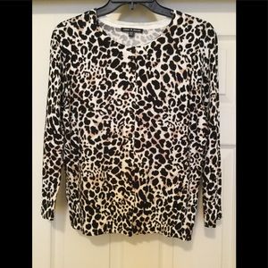 CABLE & GAUGE “Leopard “ CARDIGAN